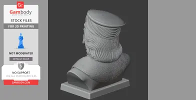 Matthias Corvinus Bust - Historical Warrior STL