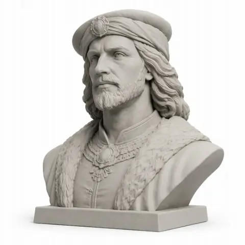 Matthias Corvinus Bust - Historical Warrior STL