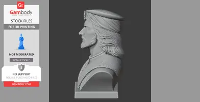 Matthias Corvinus Bust - Historical Warrior STL