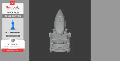 Xenomorph-themed Mater car figure for 3D printing, featuring a unique head design.