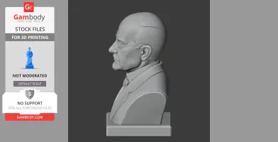 Max Planck Bust - Historical Warrior STL