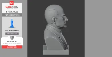 Max Planck Bust - Historical Warrior STL
