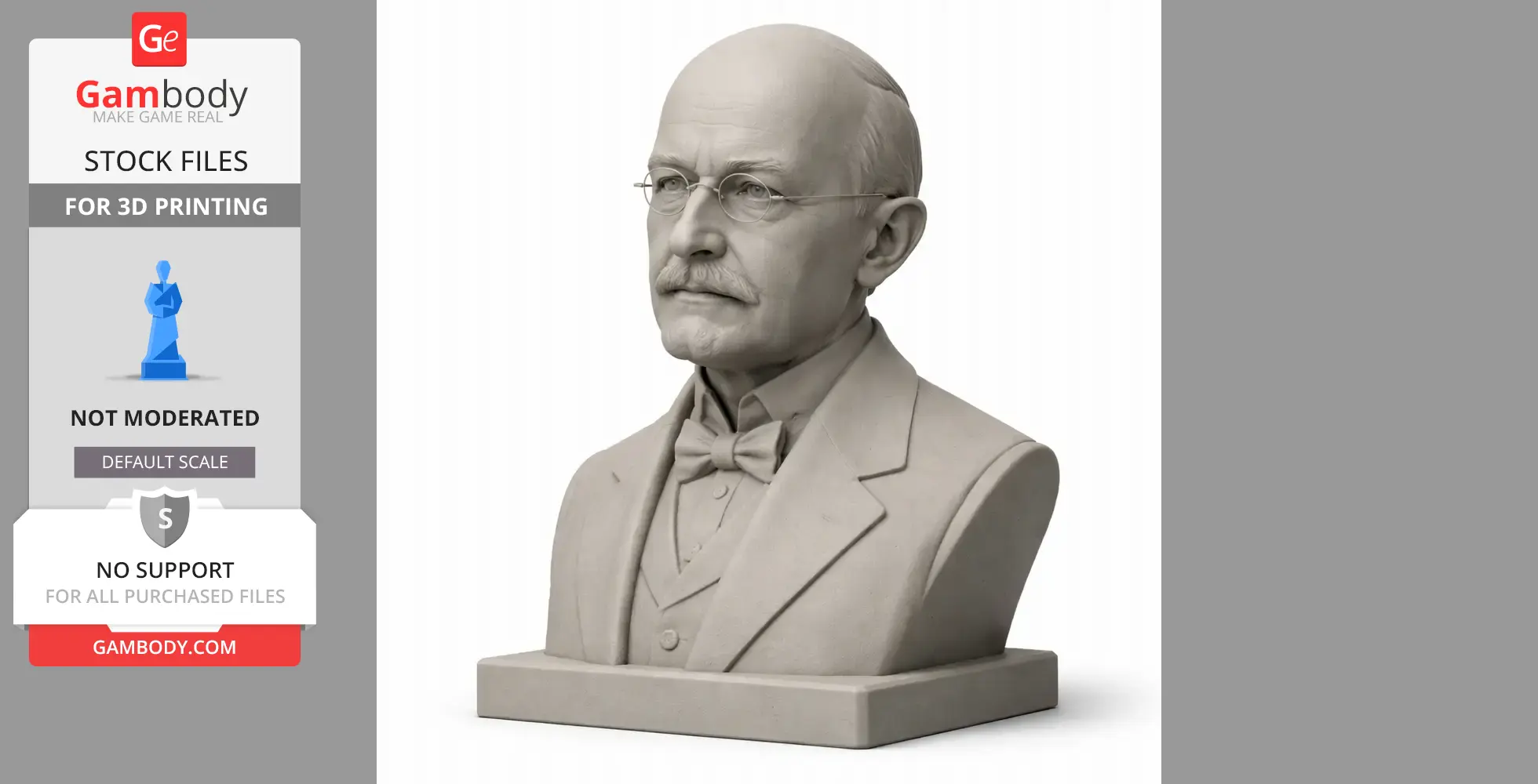 Max Planck Bust - Historical Warrior STL
