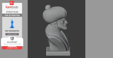 Mehmed the Conqueror Bust - Historical Warrior STL