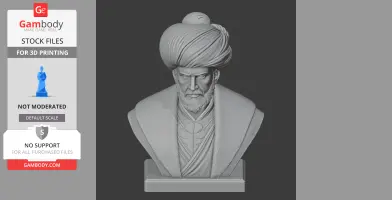 Mehmed the Conqueror Bust - Historical Warrior STL