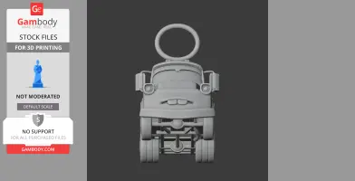 Mater Captain America Ring Figure - Mashup Figure STL