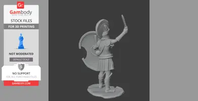 Menelaus Spartan Warrior - Historical Warrior STL