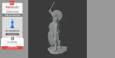 Menelaus Spartan Warrior - Historical Warrior STL