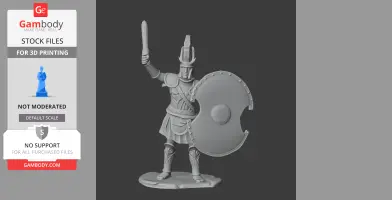 Menelaus Spartan Warrior - Historical Warrior STL