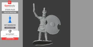 Menelaus Spartan Warrior - Historical Warrior STL