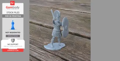 Menelaus Spartan Warrior - Historical Warrior STL
