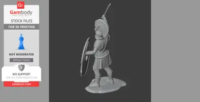Menelaus Spartan Warrior - Historical Warrior STL