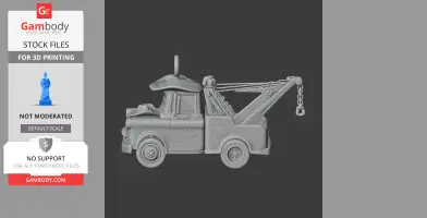 Mater Cowboy Ring Figure - Mashup Figure STL