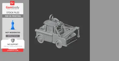 Mater Cowboy Ring Figure - Mashup Figure STL