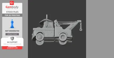 Mater Cowboy Ring Figure - Mashup Figure STL