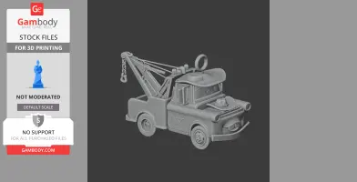 Mater Cowboy Ring Figure - Mashup Figure STL