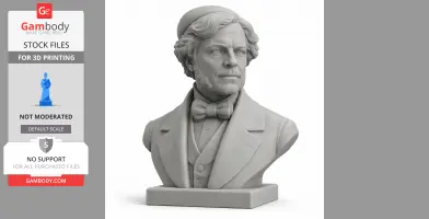Michael Faraday Bust - Historical Warrior STL