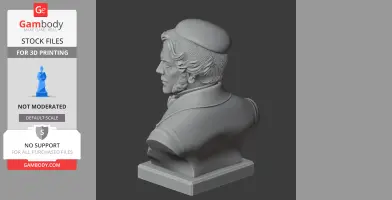 Michael Faraday Bust - Historical Warrior STL