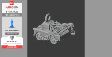 A 3D model of a vehicle with tentacles and a ring on top, resembling a mashup of Mater and Cthulhu.