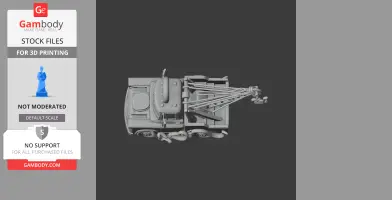 A 3D model of a tow truck with Cthulhu-inspired tentacles emerging from it.