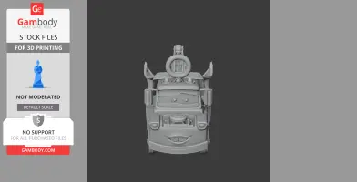 Mashup 3D model of a truck character with Doctor Strange-themed features.