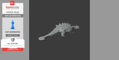 A 3D model of a spiked, armored dinosaur, Tianchisaurus, designed for 3D printing.
