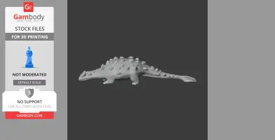 3D model of Tianchisaurus, a spiked prehistoric animal, suitable for 3D printing.