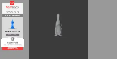 3D model of Tsaagan, a prehistoric animal, viewed from above for 3D printing.