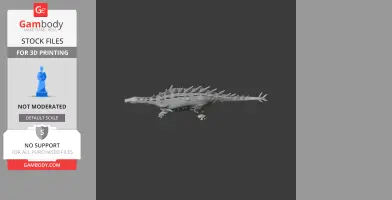 A spiked dinosaur model, Tuojiangosaurus, designed for 3D printing by Gambody.