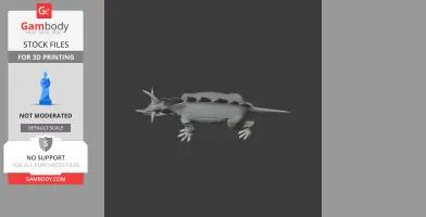 3D model of Udanoceratops, a prehistoric animal, in STL format for 3D printing.