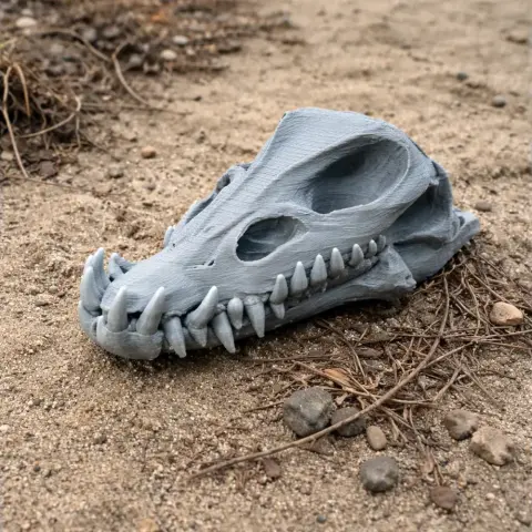 Elasmosaurus Skull - Skull Replica STL