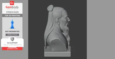Lao Tzu Bust - Historical Warrior STL