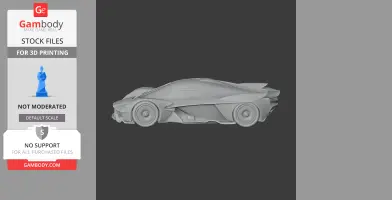 Aston Martin Valkyrie - Scale Vehicle STL