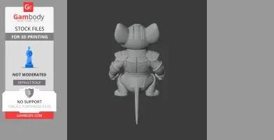 Jerry Mouse Thanos Ring Figure - Mashup Figure STL