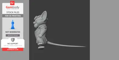 Jerry Mouse Thanos Ring Figure - Mashup Figure STL