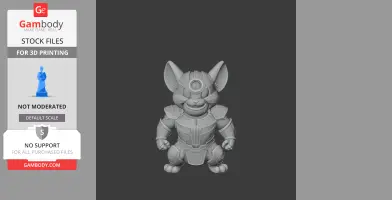 Jerry Mouse Thanos Ring Figure - Mashup Figure STL