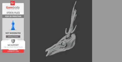 Elk Skull - Skull Replica STL