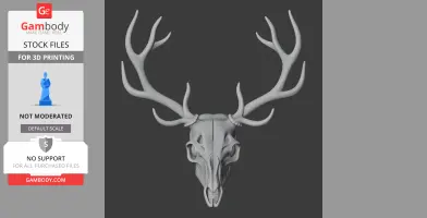 Elk Skull - Skull Replica STL