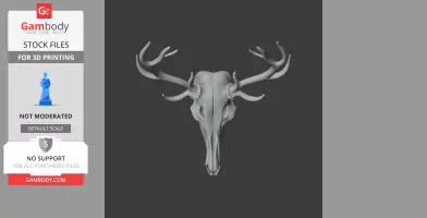 Elk Skull - Skull Replica STL