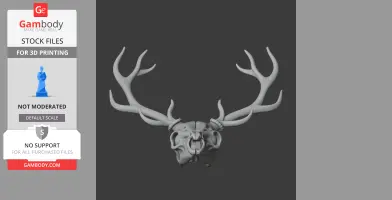 Elk Skull - Skull Replica STL