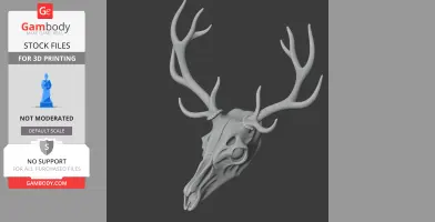 Elk Skull - Skull Replica STL