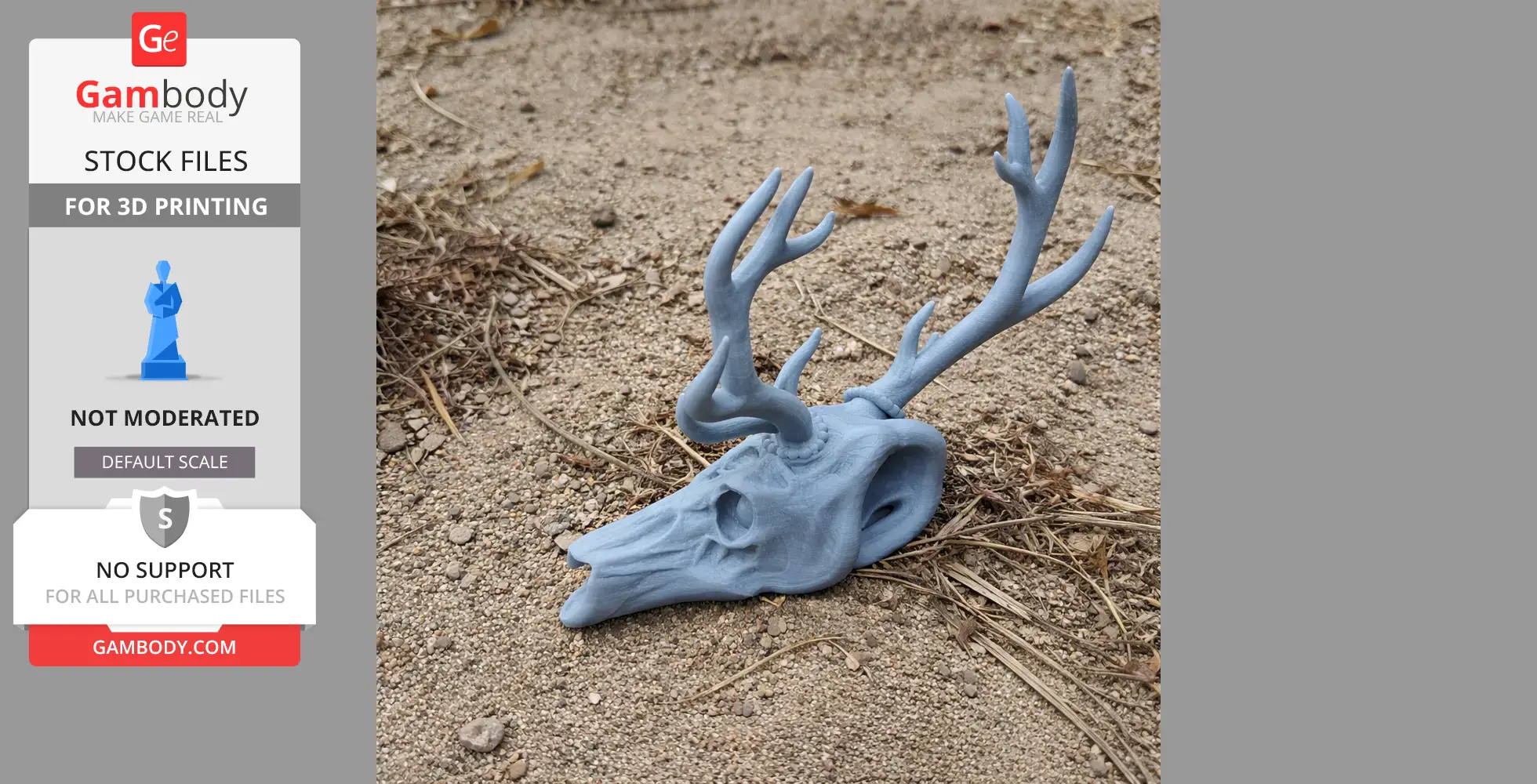 Elk Skull - Skull Replica STL