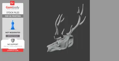 Elk Skull - Skull Replica STL