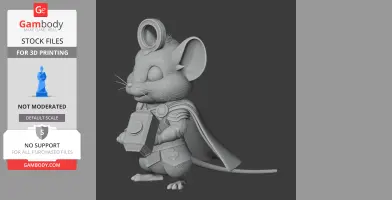 Jerry Mouse Thor Ring Figure - Mashup Figure STL