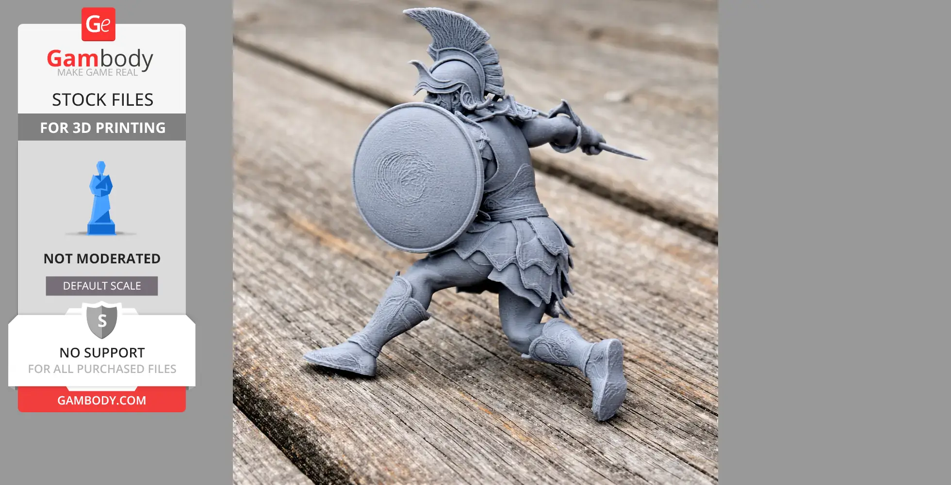 Milon Ancient Warrior - Historical Warrior STL