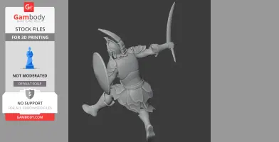 Milon Ancient Warrior - Historical Warrior STL