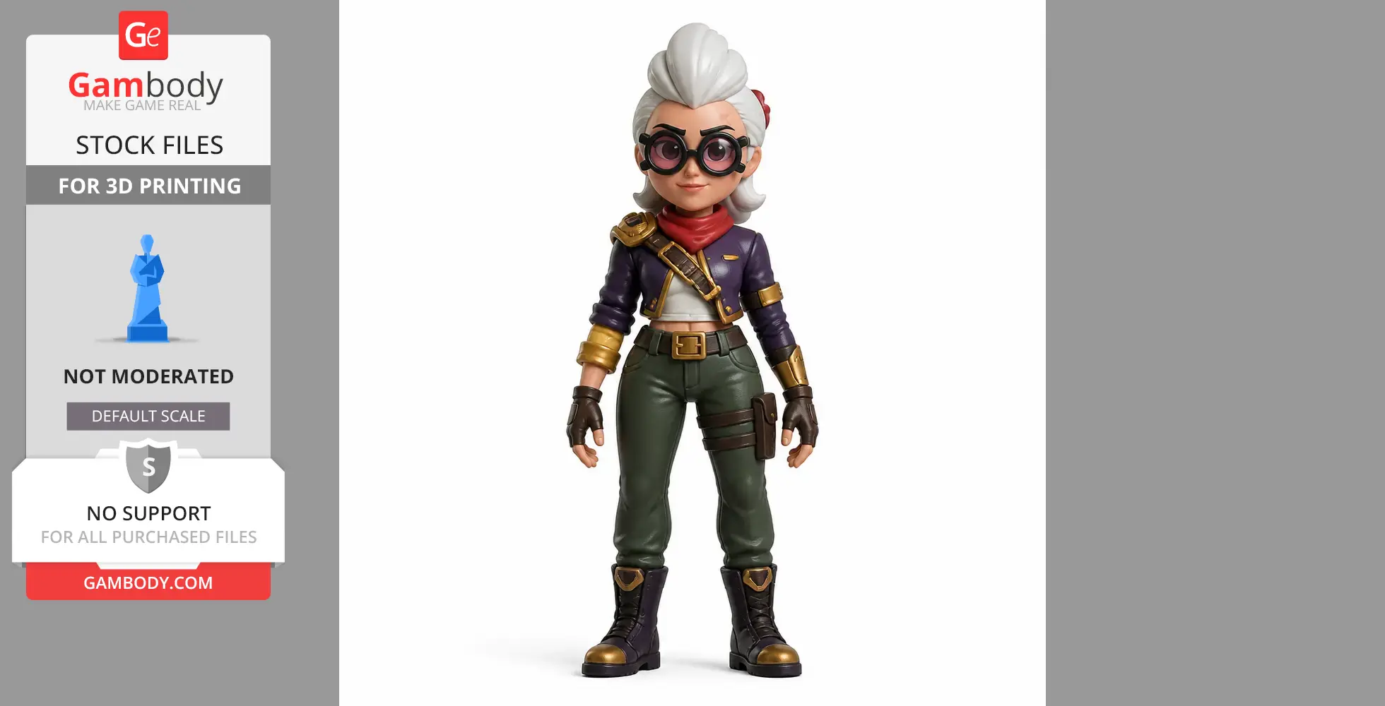Belle - Brawl Stars Figurine - Character Figure STL