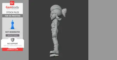 Belle - Brawl Stars Figurine - Character Figure STL