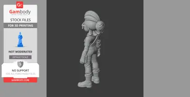 Belle - Brawl Stars Figurine - Character Figure STL
