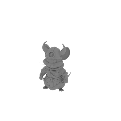 Jerry Mouse Viking Ring Figure.stl